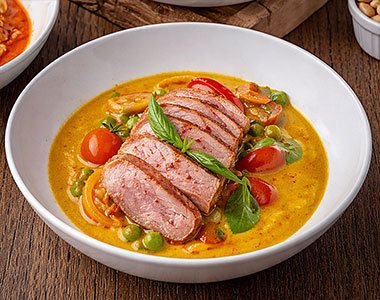 Gaeng Phed Ped Yang (เเกงเผ็ดเป็ดย่าง)