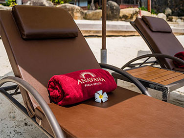 Anavana Complimentary Fresh Beach Towel Service