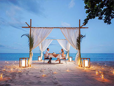 Anavana Gazebo Beach Dinner Setup