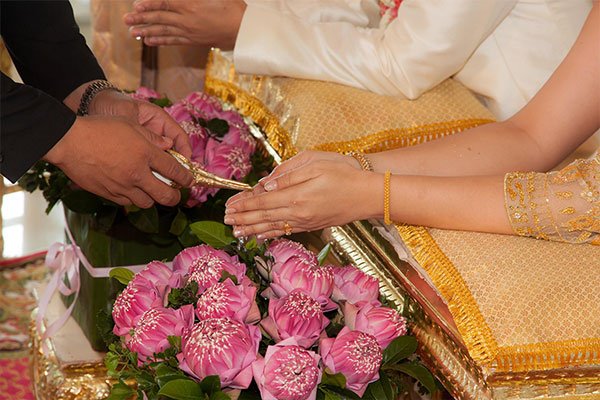 traditional Thai style wedding at Anavana Beach Resort