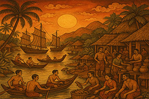 Fishermen Living & Trading On Koh Samui Around 1,500 Years Ago.